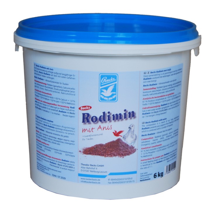 Backs Rodimin mit Anis 6kg Eimer