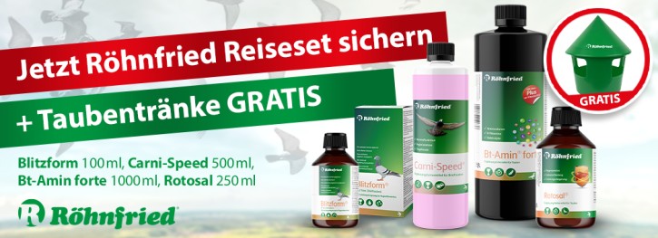 Röhnfried Reisepaket + Taubentränke GRATIS