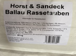 Ballau Rassetauben-Mischung 25kg